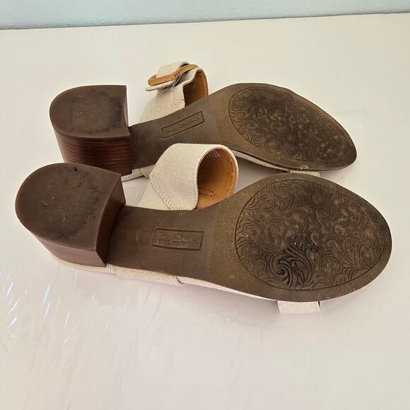 Tommy Bahama Trista Slide Sandal Women's 8.5M Linen Coastal Tropical Nautical - Picture 10 of 14